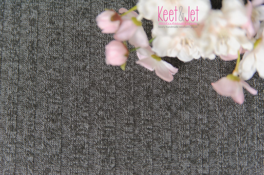 Rib knitted beanbag fabric grey