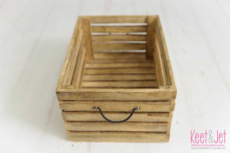Wooden crate natural